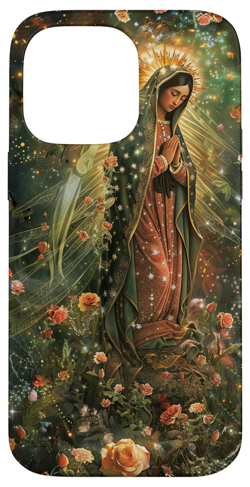 Religious Virgin Mary Guadalupe Catholic Faith Case for iPhone 14 Pro Max