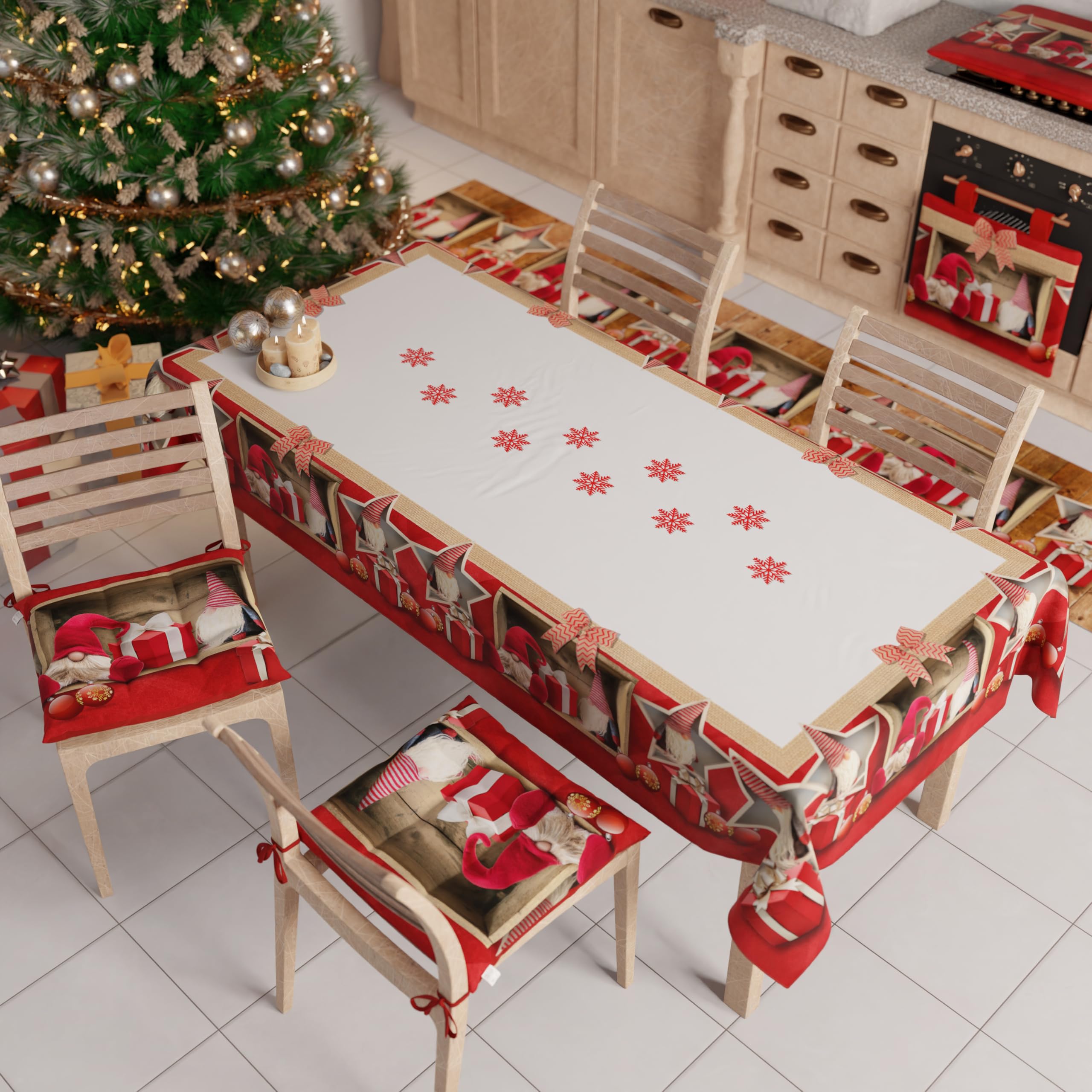 PETTI Artigiani Italiani Stain-Resistant Tablecloth Christmas - Image 2