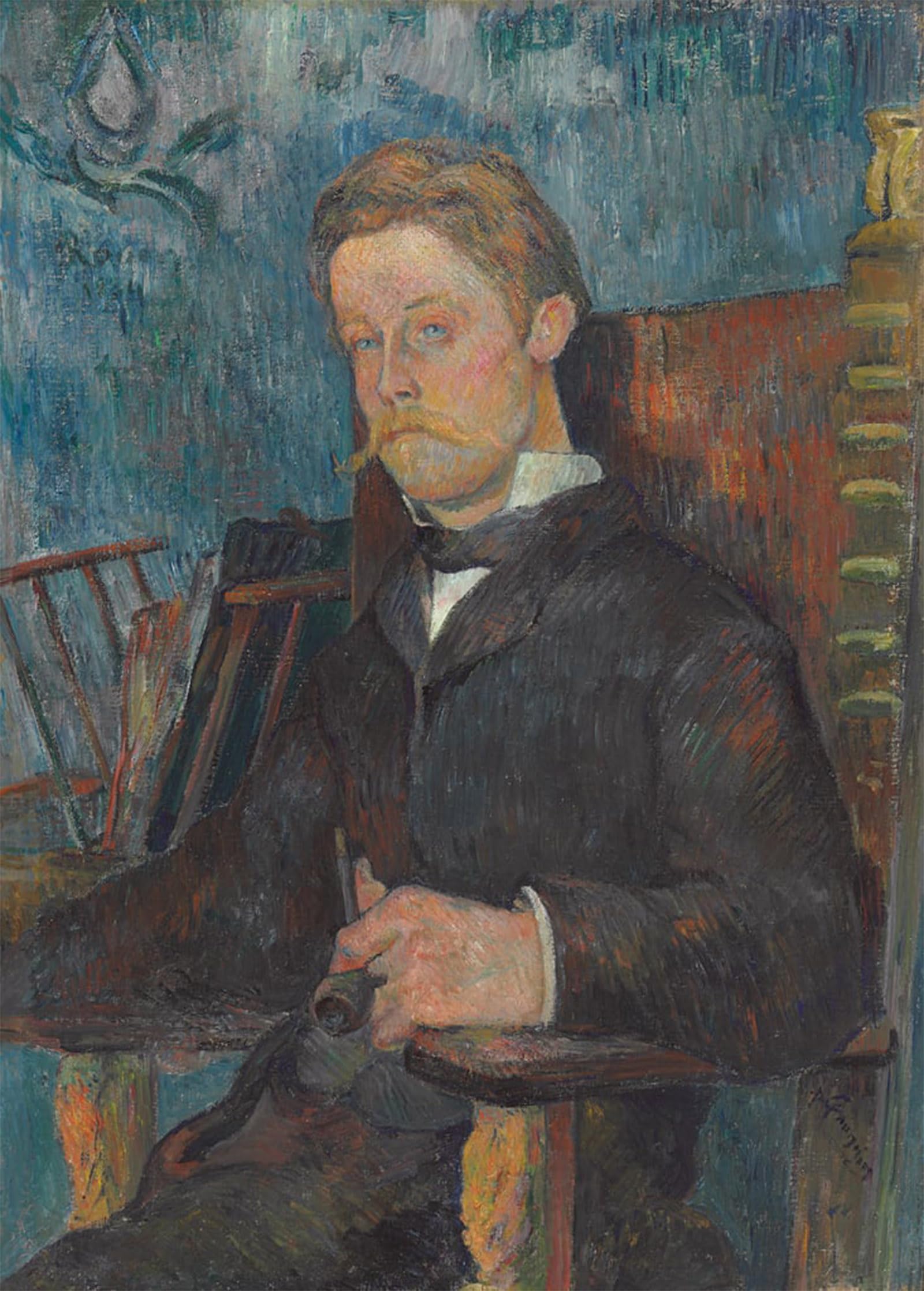 SERENDIPITP Vintage Wall Art Canvas Nordic Poster Canvas Print Picture Portrait of a Man by Paul Gauguin Wall Art Poster for Home Decor 60x90cm