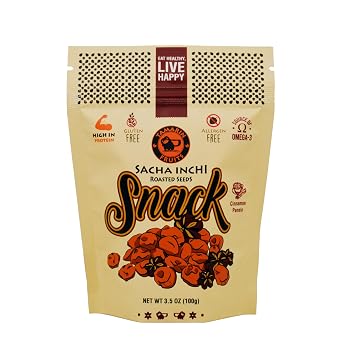 Tamarin Fruits Sacha Inchi Seed Snack, Cinnamon Panela | Organic | Premium Quality | Vegan Friendly, 100g