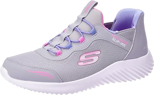 Skechers Bounder Simple Cute, Basket Filles, Grey,