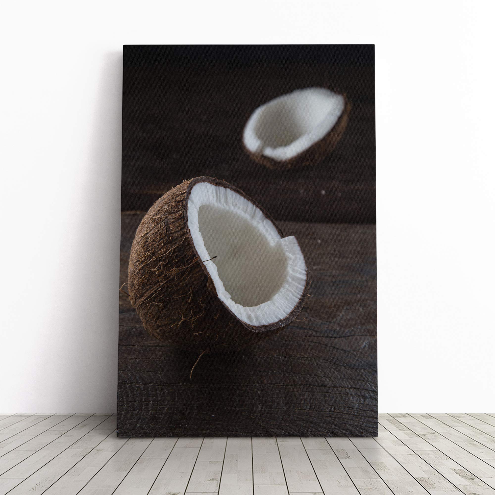 Coconut Canvas Print | Gallery Wrapped 30mm Frame Wall Art | 30x20 inches | Ready to Hang | Modern Picture | Living Room Bedroom Lounge Office