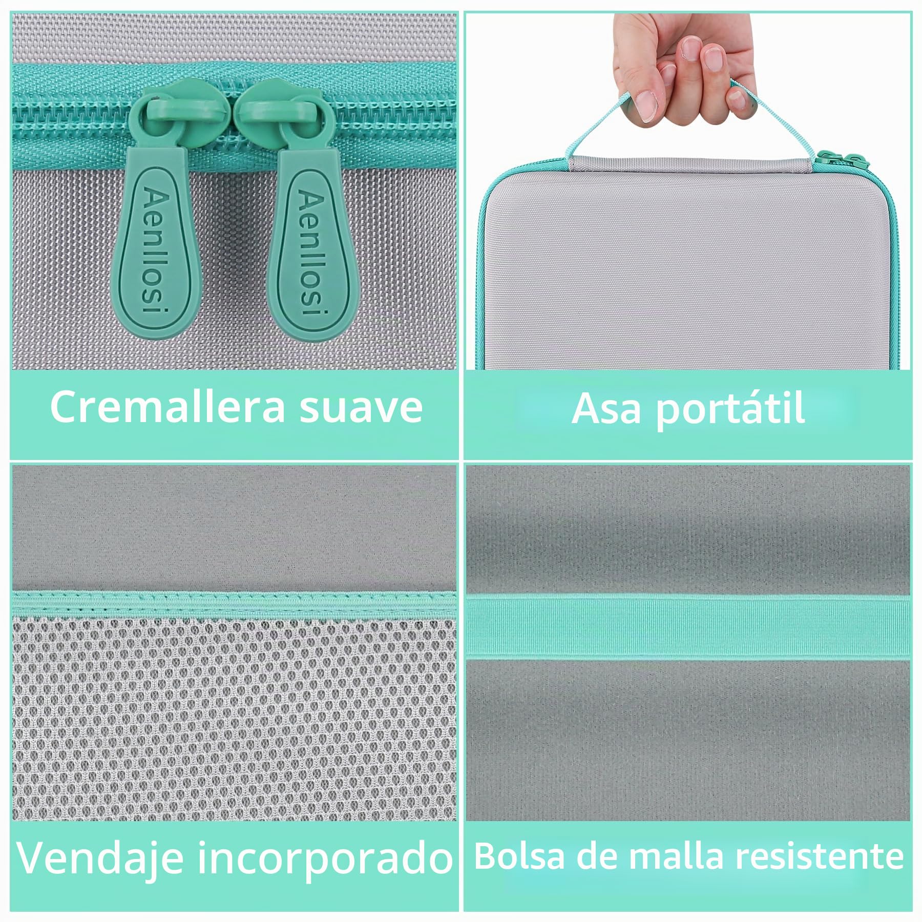Aenllosi Funda de Transporte Rígida Compatible con TIMIO Juguete Audio Interactivo Educativo,La Bolsa de Malla Puede Contener el TIMIO 5 Discos - No Incluye Reproductor TIMIO(Solo Funda)