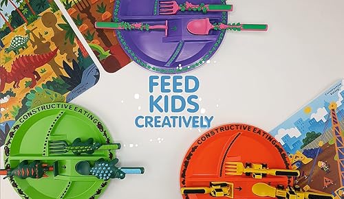 Kid Construction Dinner Fun Set and Place Mat