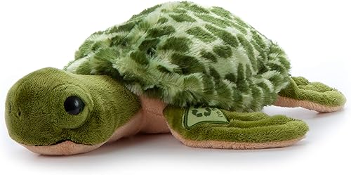 The Petting Zoo Peluche de tortuga marina, regalos para niños, animales salvajes del océano Onez, juguete de peluche de tortuga marina de 14 pulgadas
