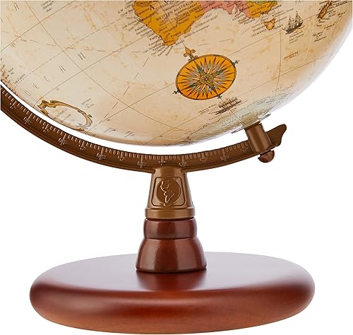 Miniatura 4 de Replogle Globos Quincy Globe, inglés antiguo, 9 pulgadas de diámetro