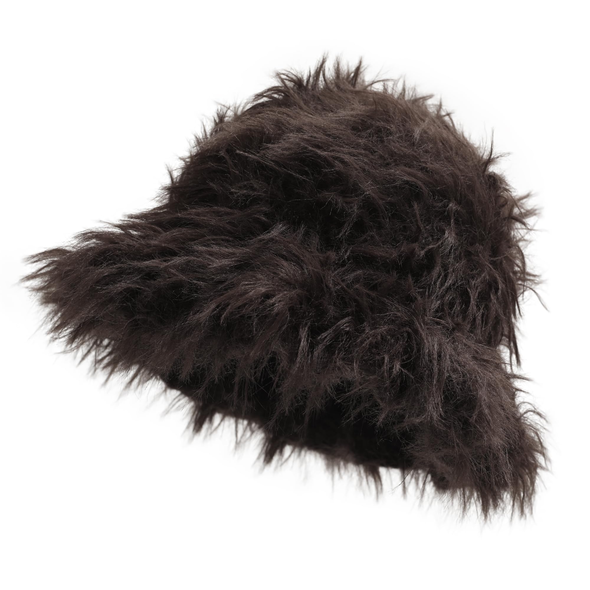 ZLYC Damen Winter Kunstpelz Fischerhut Stricken Bucket Hut