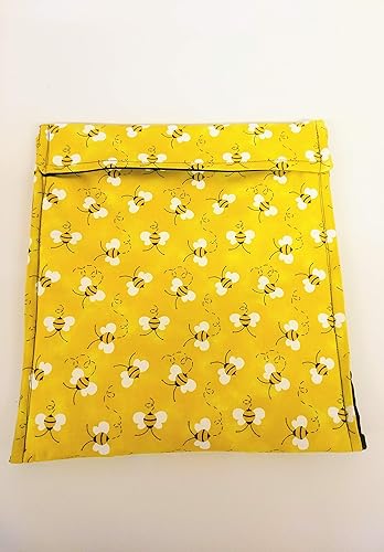Potato Bag, Microwave Potato Bag, Potato Cooker Bag, Potato Pouch, Baked Potato Bag, Cotton Bag in a Honey Bee Fabric