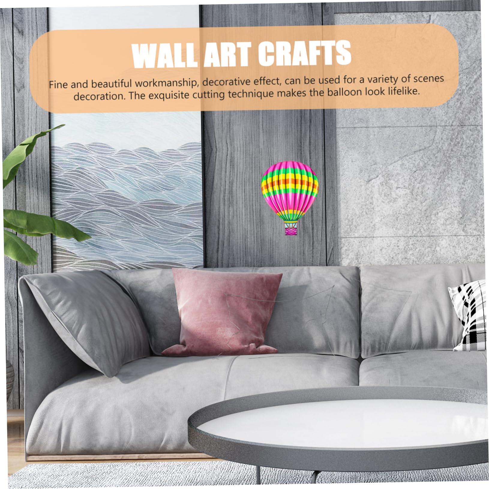 30 Pendentifs Muraux En Forme De Montgolfière - Décorations DIY Amovibles Et Recyclables Pour Chambre Enfant - 4