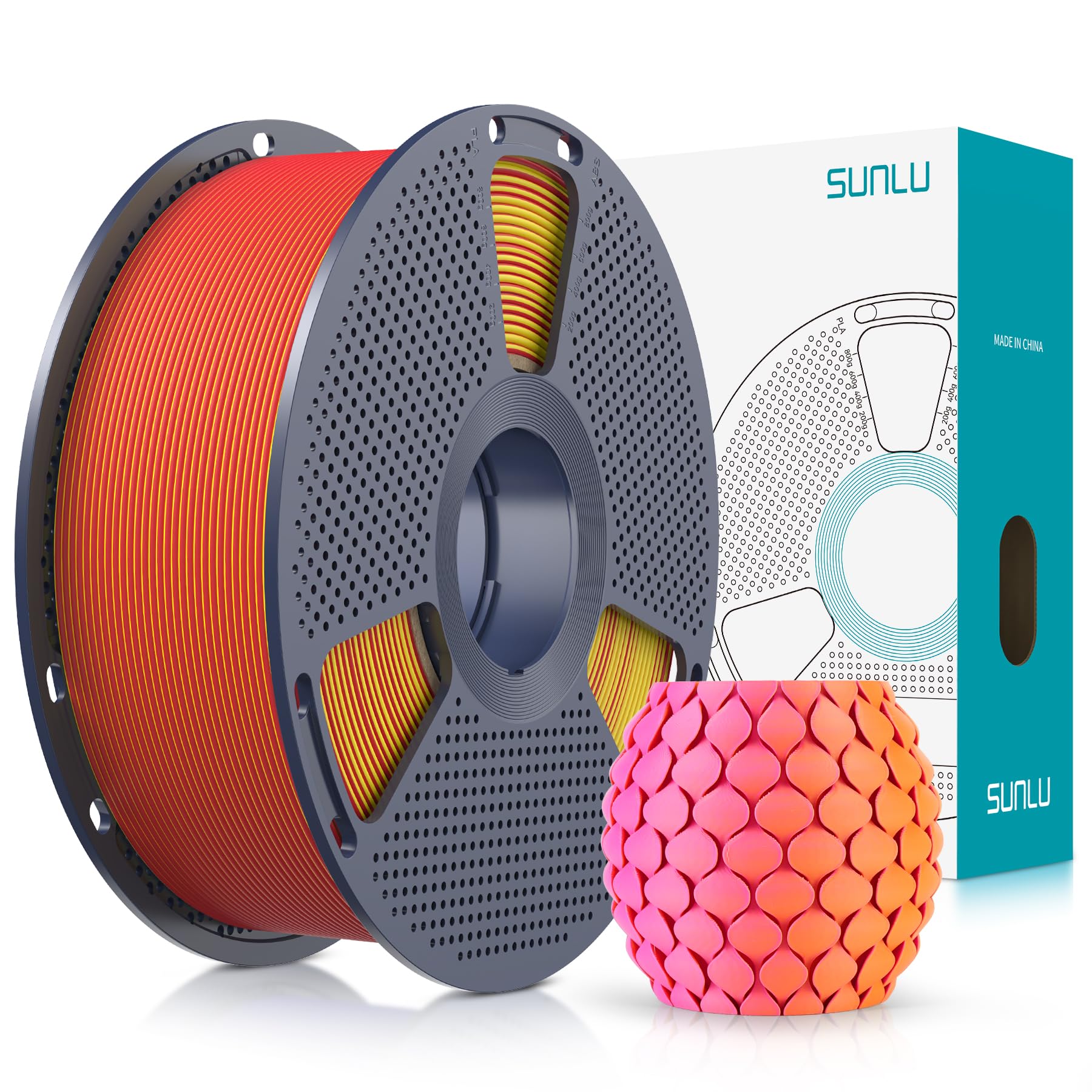 SUNLI PLA Mattes 3D-Drucker Filament,3D Druck PLA Filament 1.75mm