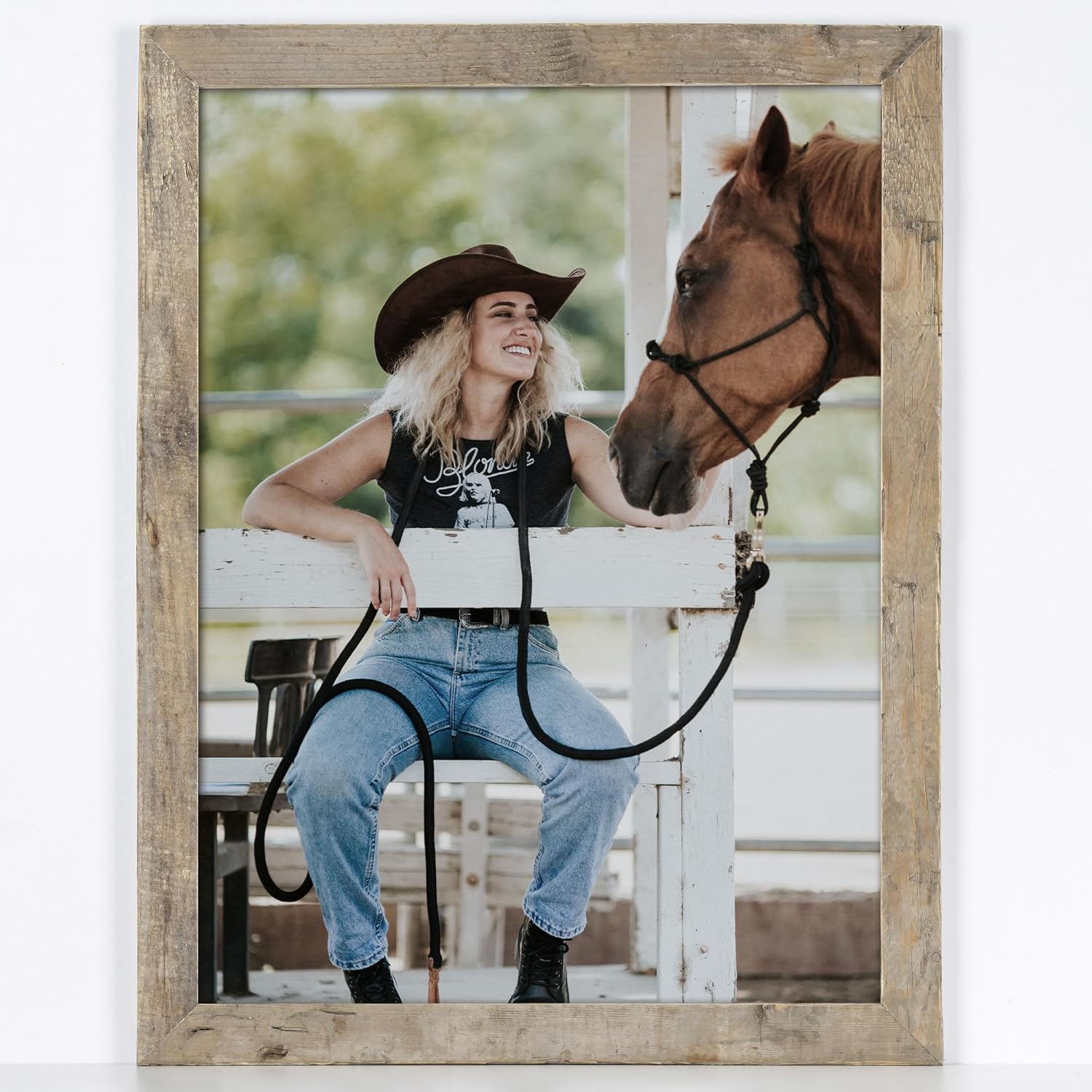 Fun Memories 18x24 Picture Frame, 100 Reclaimed Barnwood