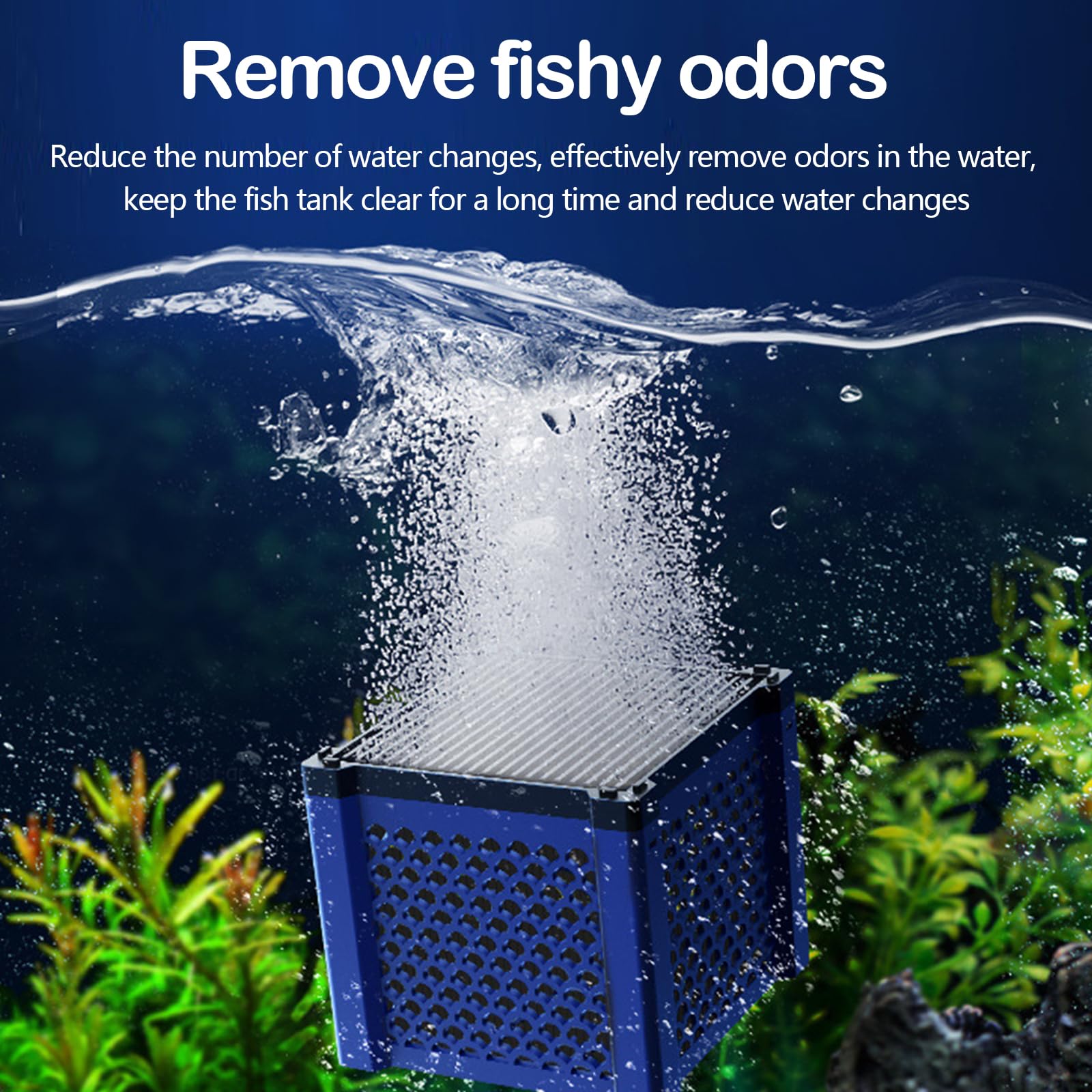 Set di 2 Cubetti Filtranti a Carbone Attivo, per Abbeveratoi per Cavalli Acquario e Laghetti, Filtro per Purificazione di Contaminanti e Odori, Filtro a Carbone Attivo per Purificazione dell'acqua