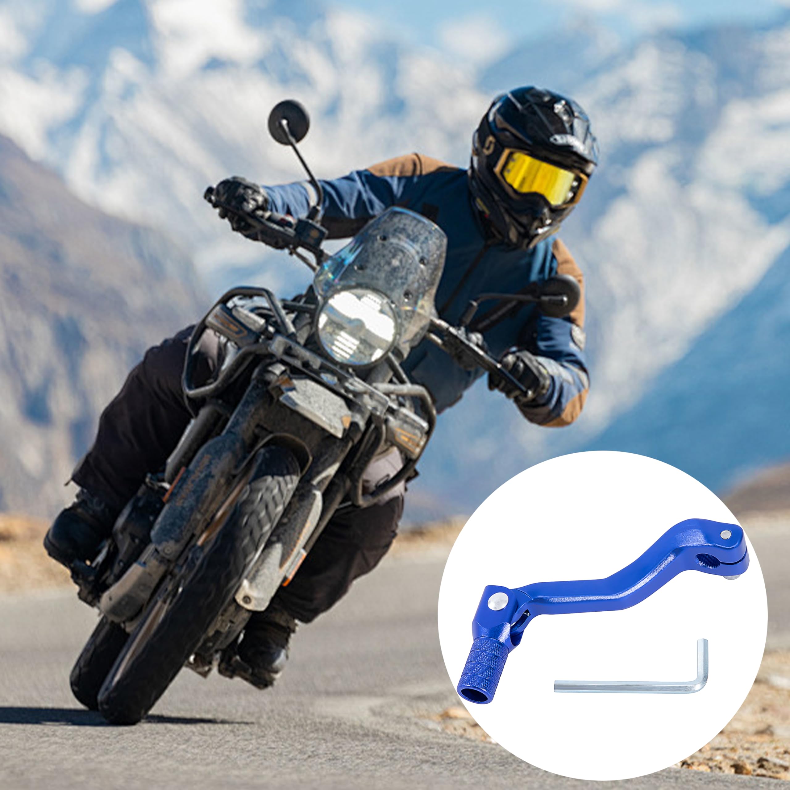 Levier De Vitesses Pliant Aluminium Moto Cross - Pour Pit Bike, ATV, 50cc 70cc 90cc, Argent