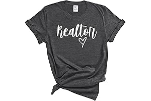 Realtor Text Design Casual Life Agent Realtor Home Broken Real Estate Agent Tee woman Tops