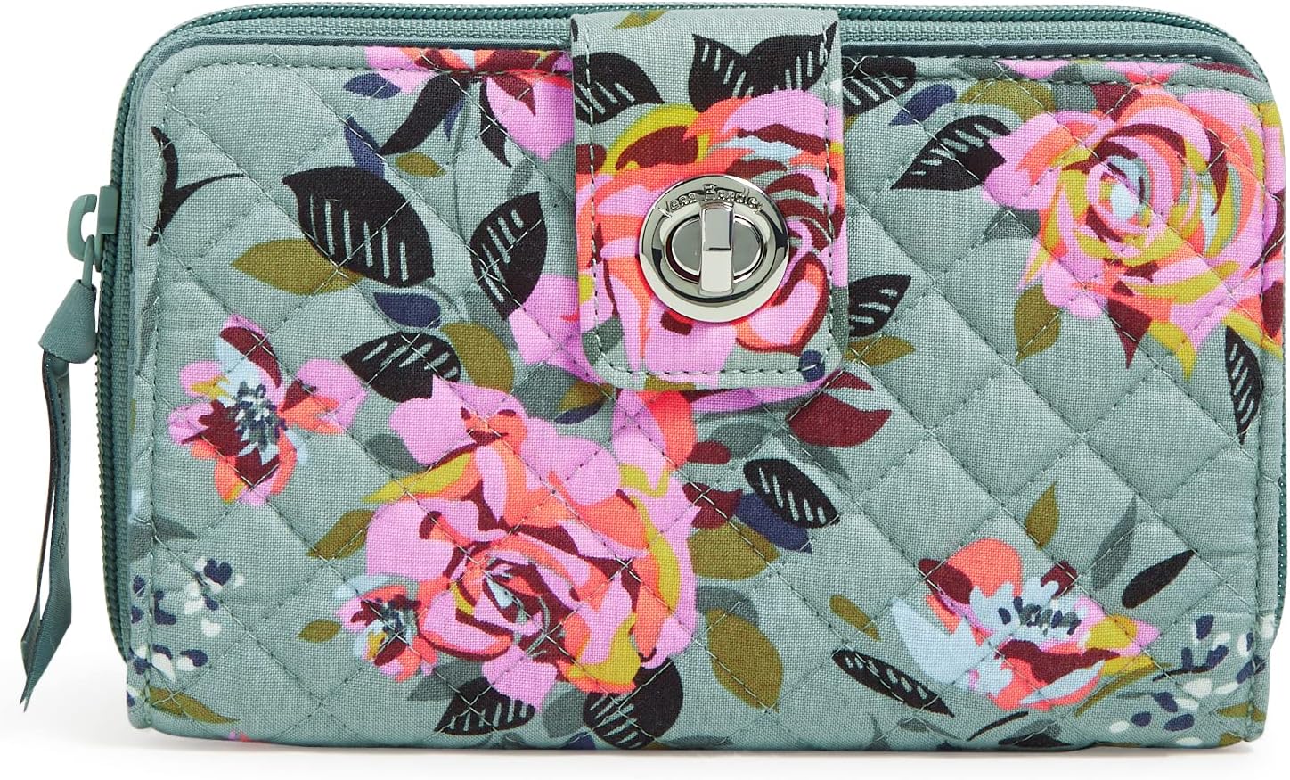 Women’s Cotton Turnlock Wallet with RFID Security