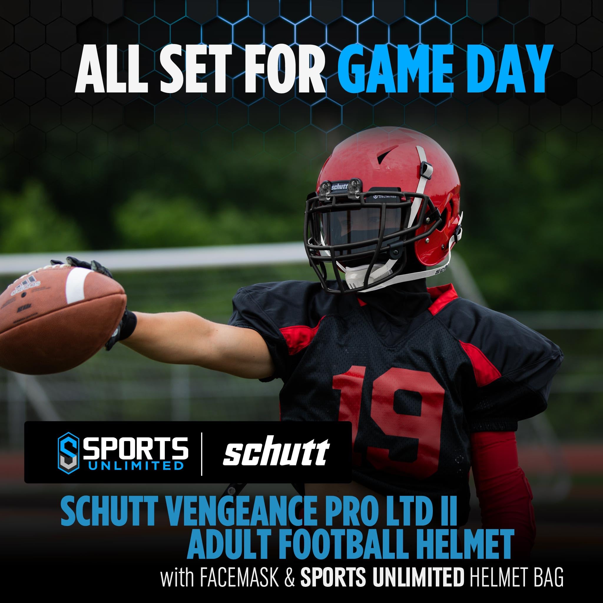 Amazon.com : Schutt Vengeance Pro LTD II Adult Football Helmet