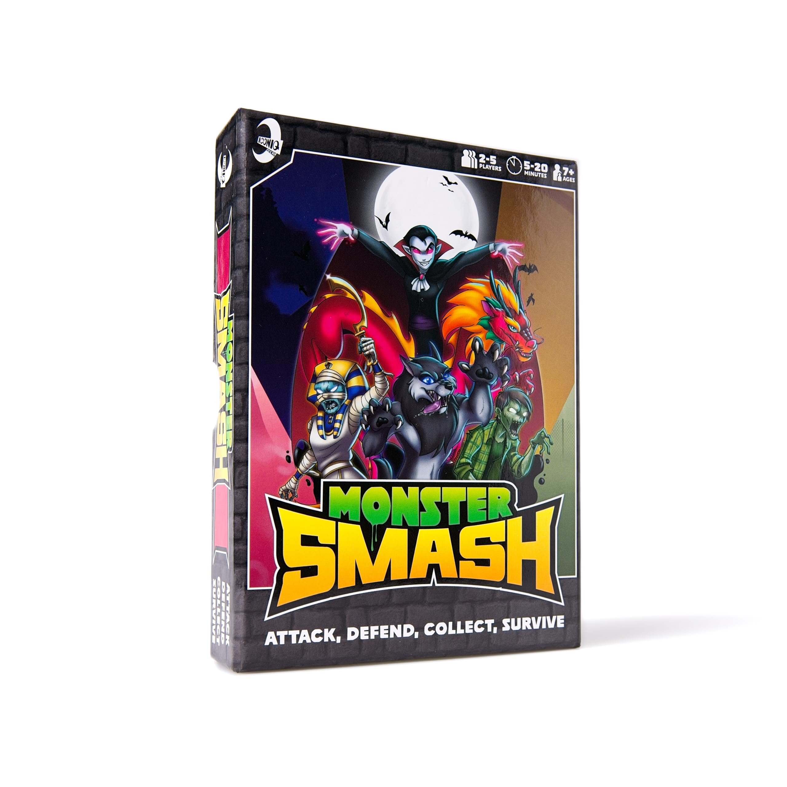 Iconiq Studios Monster Smash - Fast-paced Family-friendly & All ages - Party games - card games