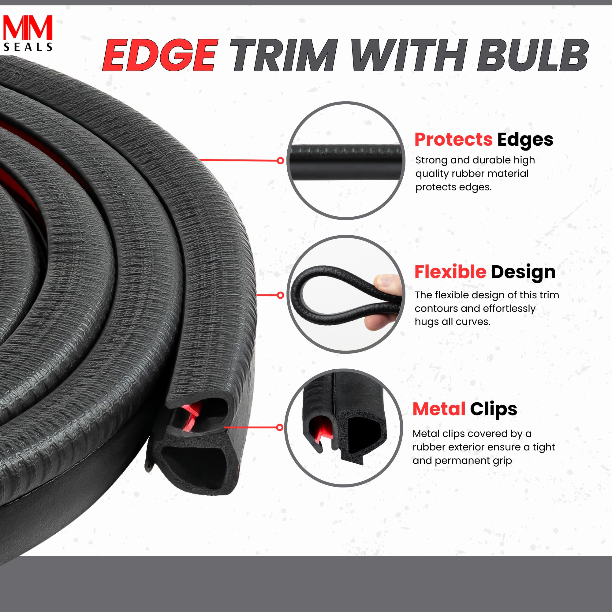 MNPV6 Combiner Light Gray Door Rubber Seal Extrusion Horizontal