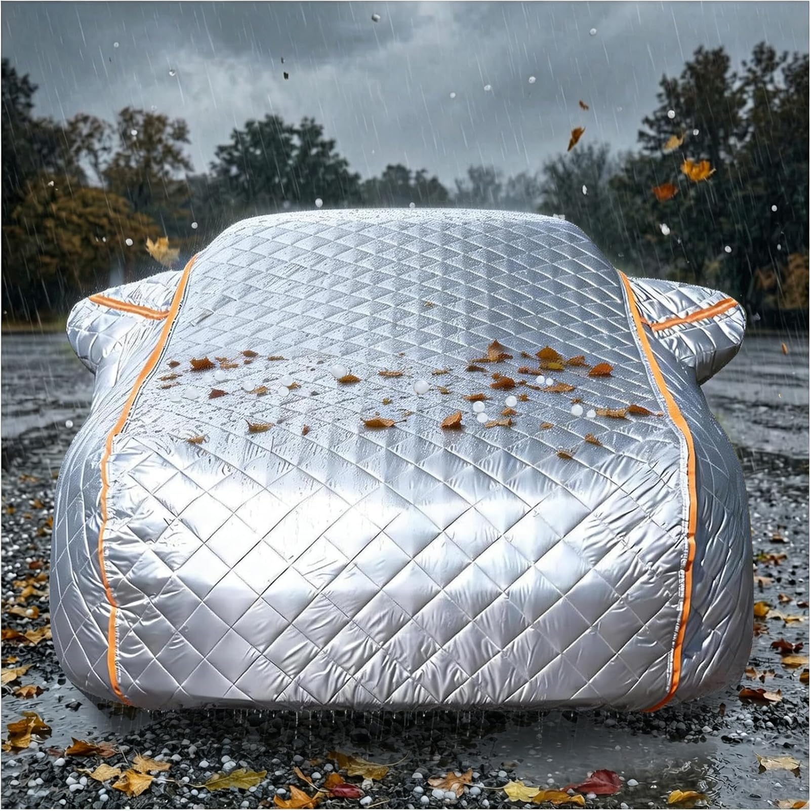 Telo Antigrandine Per Auto per Opel Corsa 2019-2026, Copriauto antigrandine Imbottito, Telo Copri Auto Anti Grandine Esterni Impermeabile Copertura Felpato Invernale
