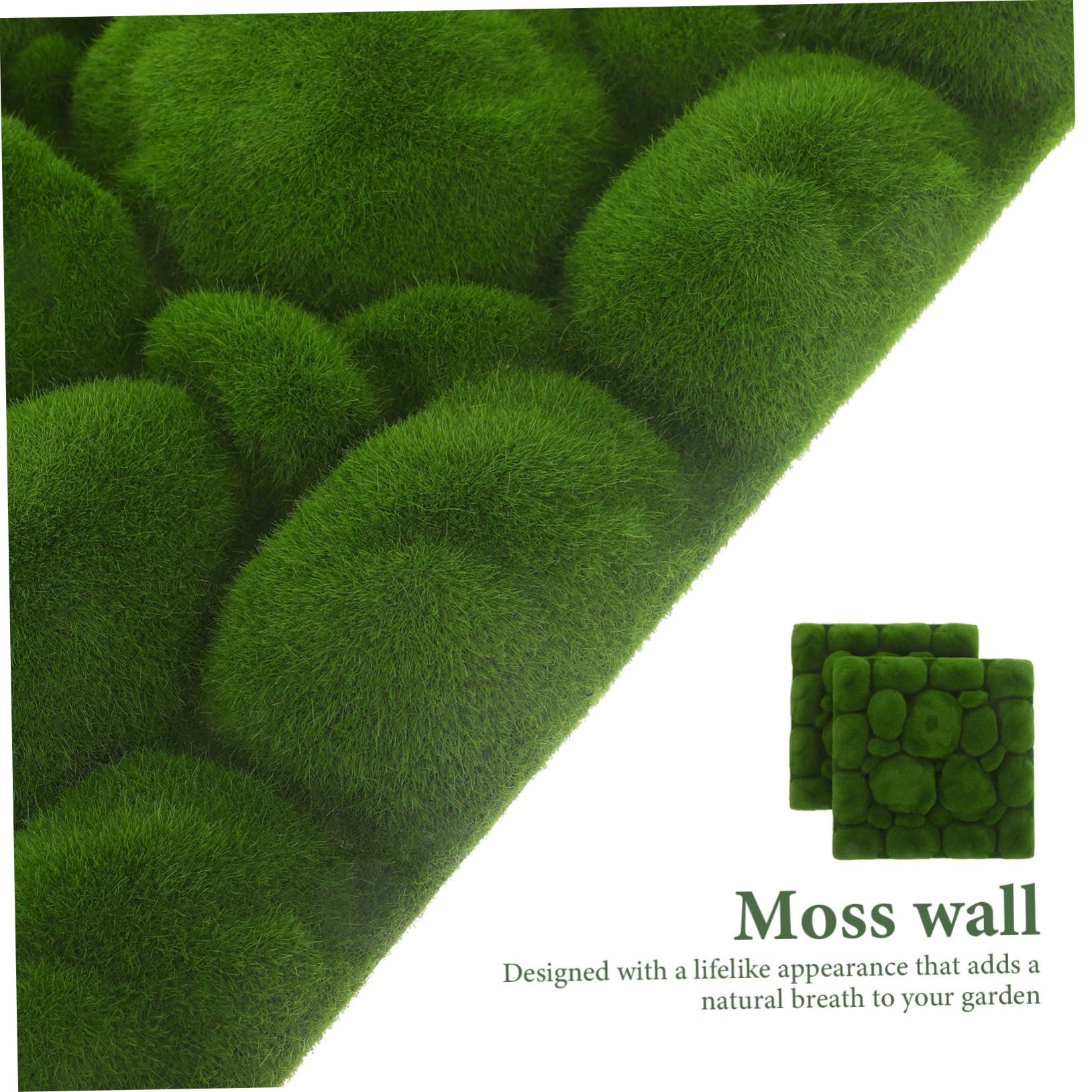 Alipis 4stücke Künstliche Moosmatte Realistisches Kunstmoos Für Garten Landschaft Dekorative Wandverkleidung Für Bonsai Blumentöpfe Und Feengärten