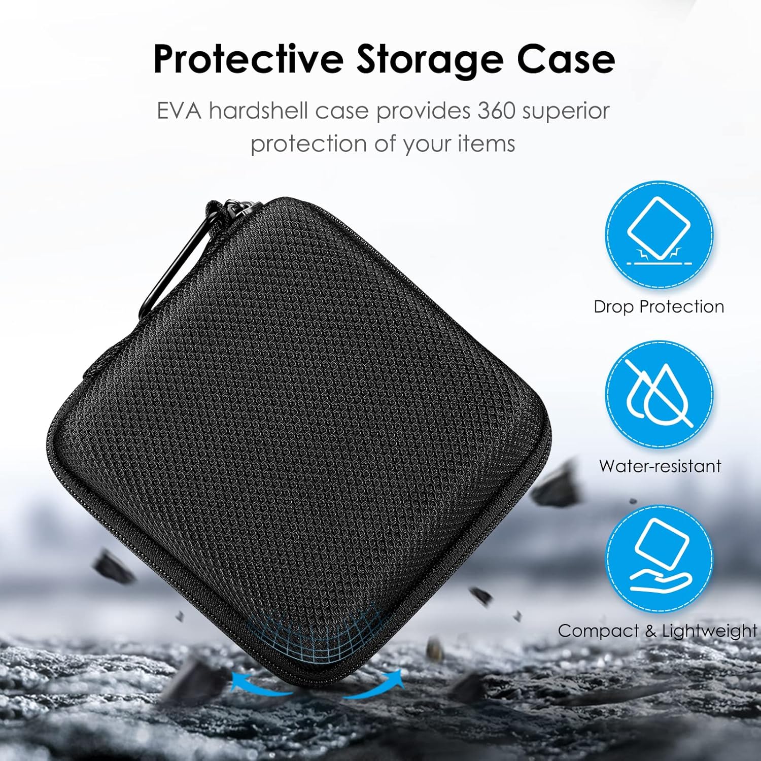 FINPAC Hard Laptop Sleeve w/Hard Charger Case for MacBook Pro 14 Inch 2023-2021 M3/M2/M1, MacBook Air 13 2022-2018, MacBook Pro 13 2022-2016