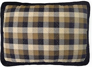 Donna Sharp Pillow Sham - Forest Square Lodge Decorative Pillow Cover with Colorful Patchwork - Standard