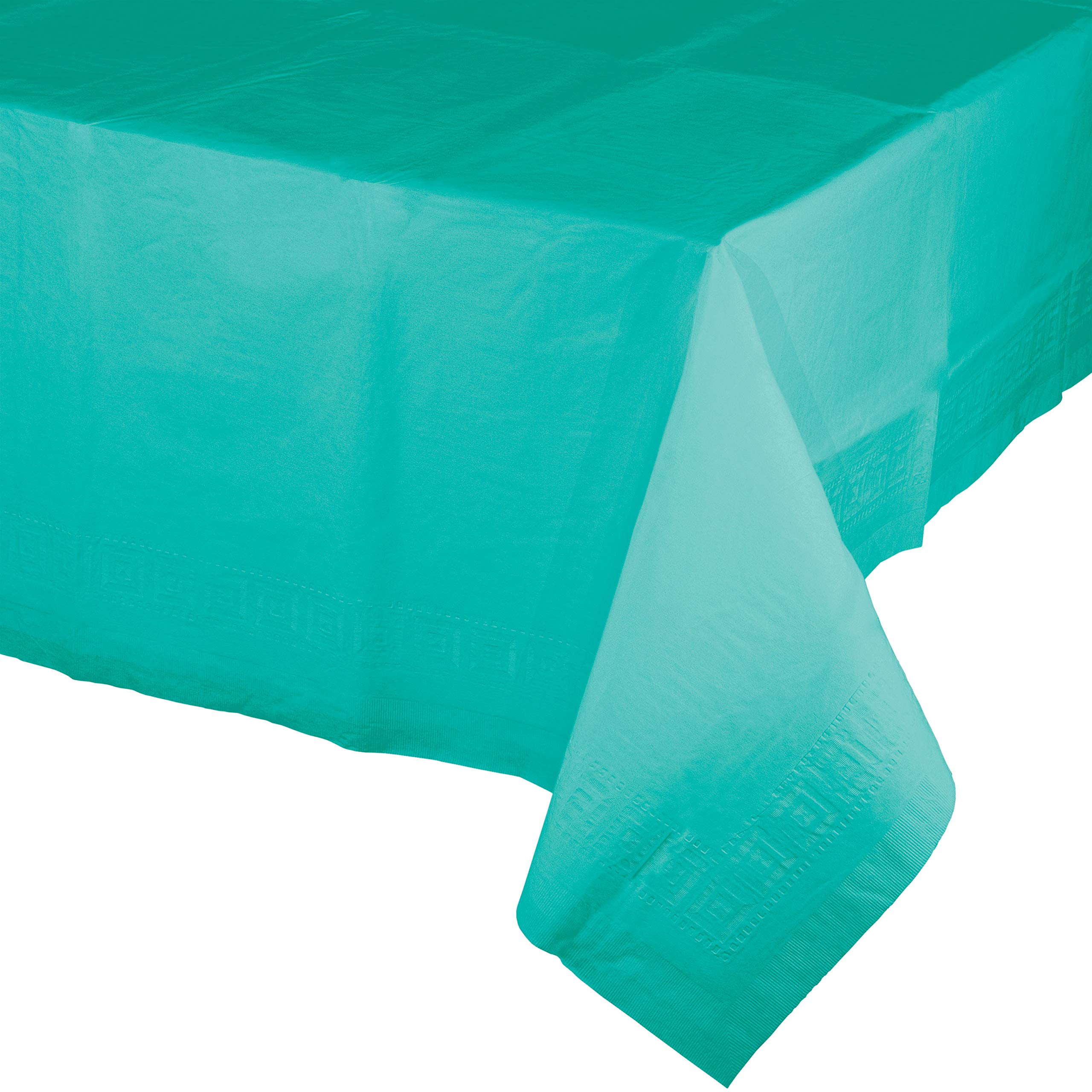 Teal Lagoon Paper Tablecloths, 3 ct