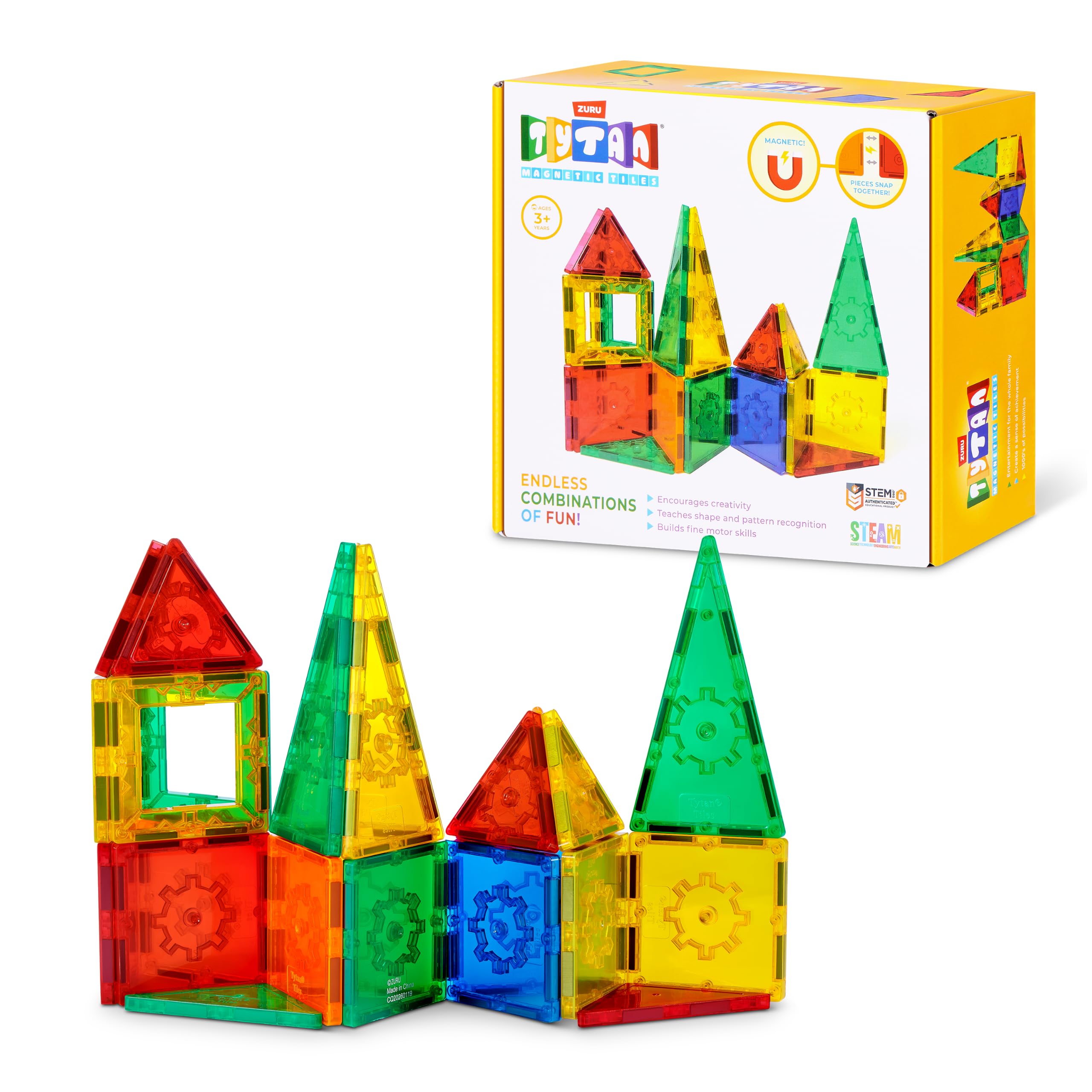 TYTAN Magnetic Tiles 25-Piece Building Set by ZURU