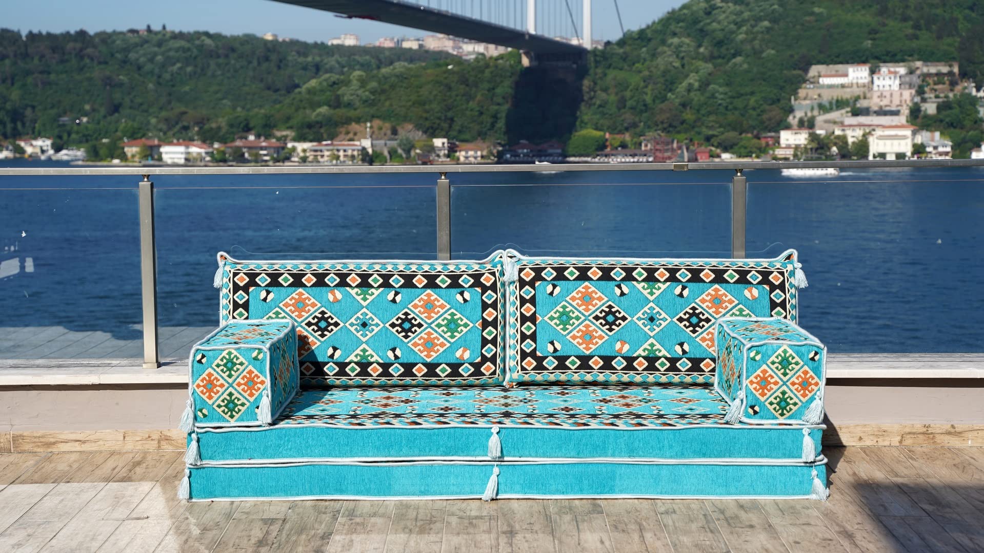 arabicsofa Single Sofa Seating Set, French Cushion, Moroccan Sofa, Seat Cushion, Daybed Cushion, Pallet Sofa, Indoor Floor Sofas (8'' Thickness Sofa)