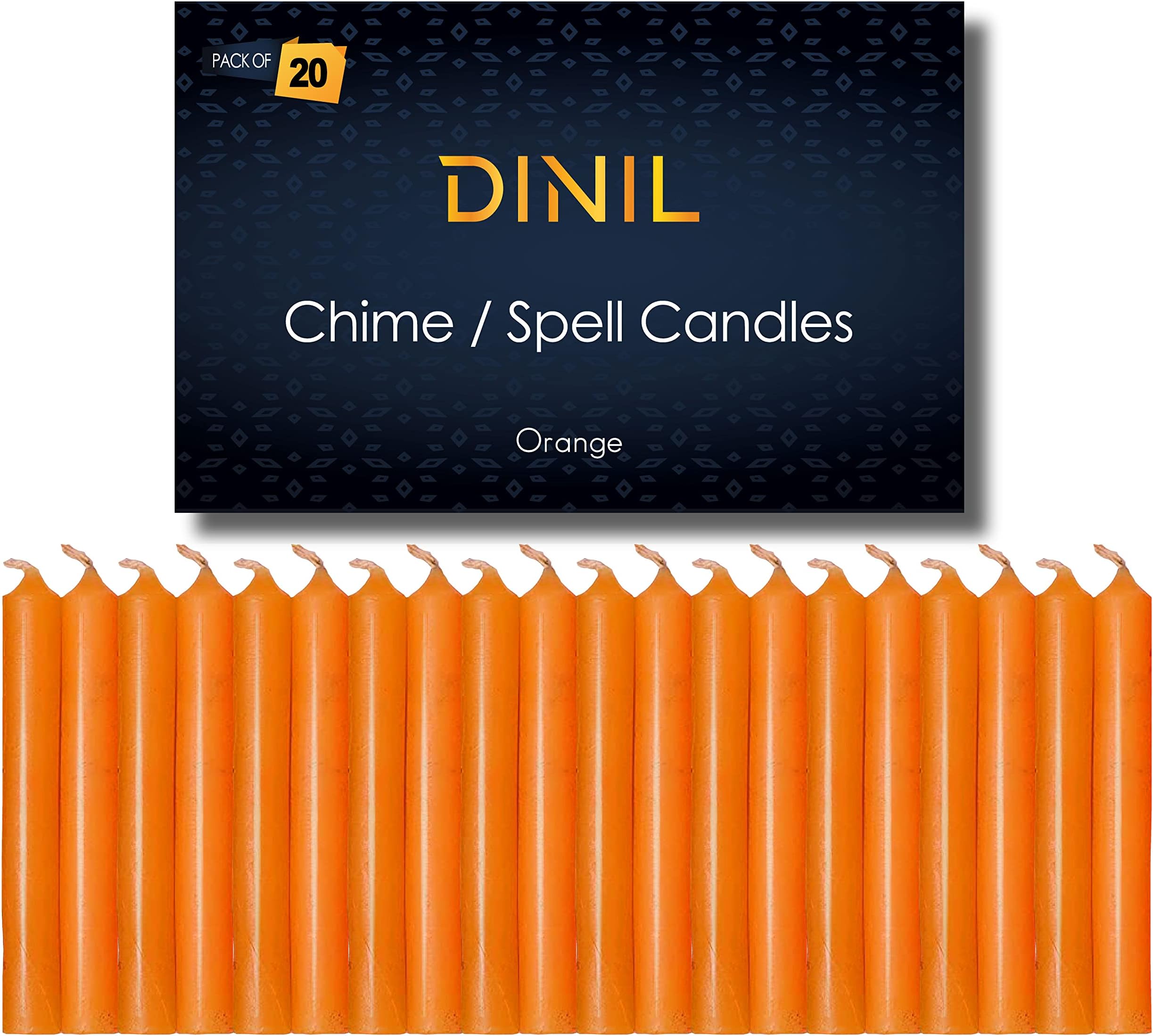 Vrinda® 4" Mini Chime Ritual Spell Unscented Taper Candles
