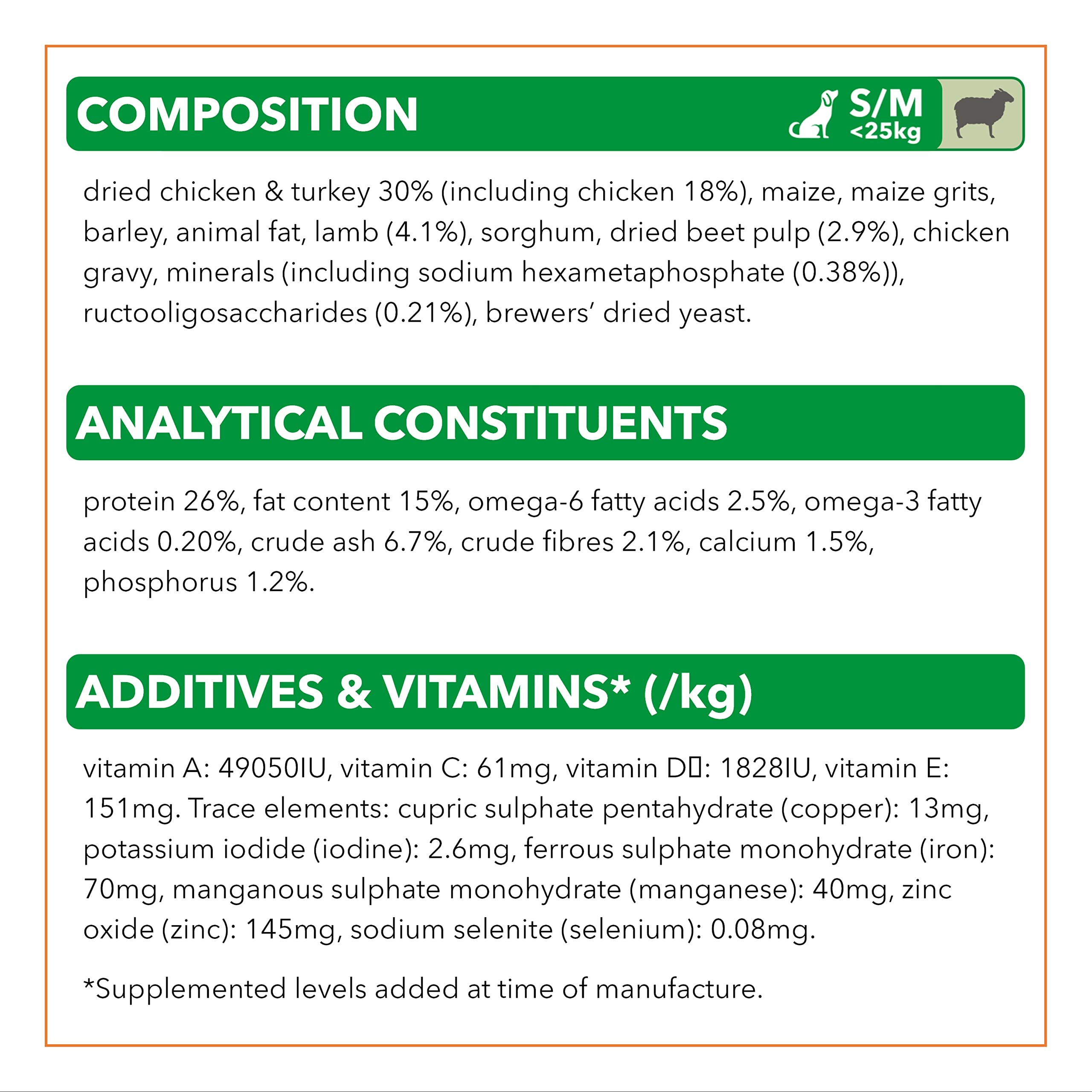 IAMS for Vitality sucha karma dla psów – sucha karma dla dorosłych psów od 1 roku, odpowiednia dla małych i średnich psów, 12 kg