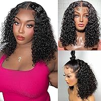 Vista 11 de Pelucas de encaje frontal transparente HD de xinshow, cabello humano ondulado profundo 13x6, con abuelitos pre-sacado, 180 de densidad, rizadas