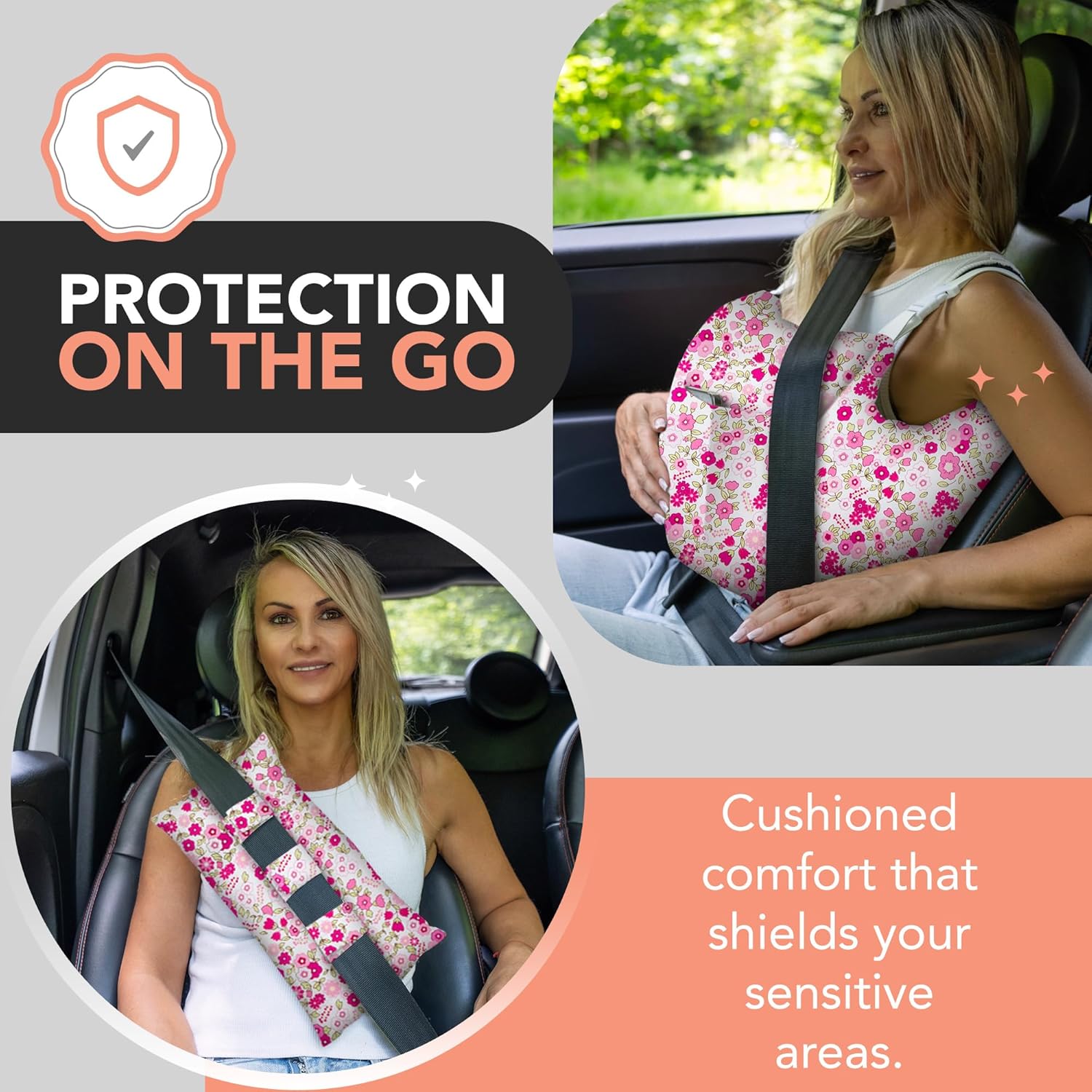 W&F HOME Mastectomy Pillow, Mastectomy Recovery Supplies, Post Mastectomy’s Must Haves, Breast Reduction Recovery Supplies, Open Heart Surgery Pillows, Breast Pillows for Sleeping - Pink Flower