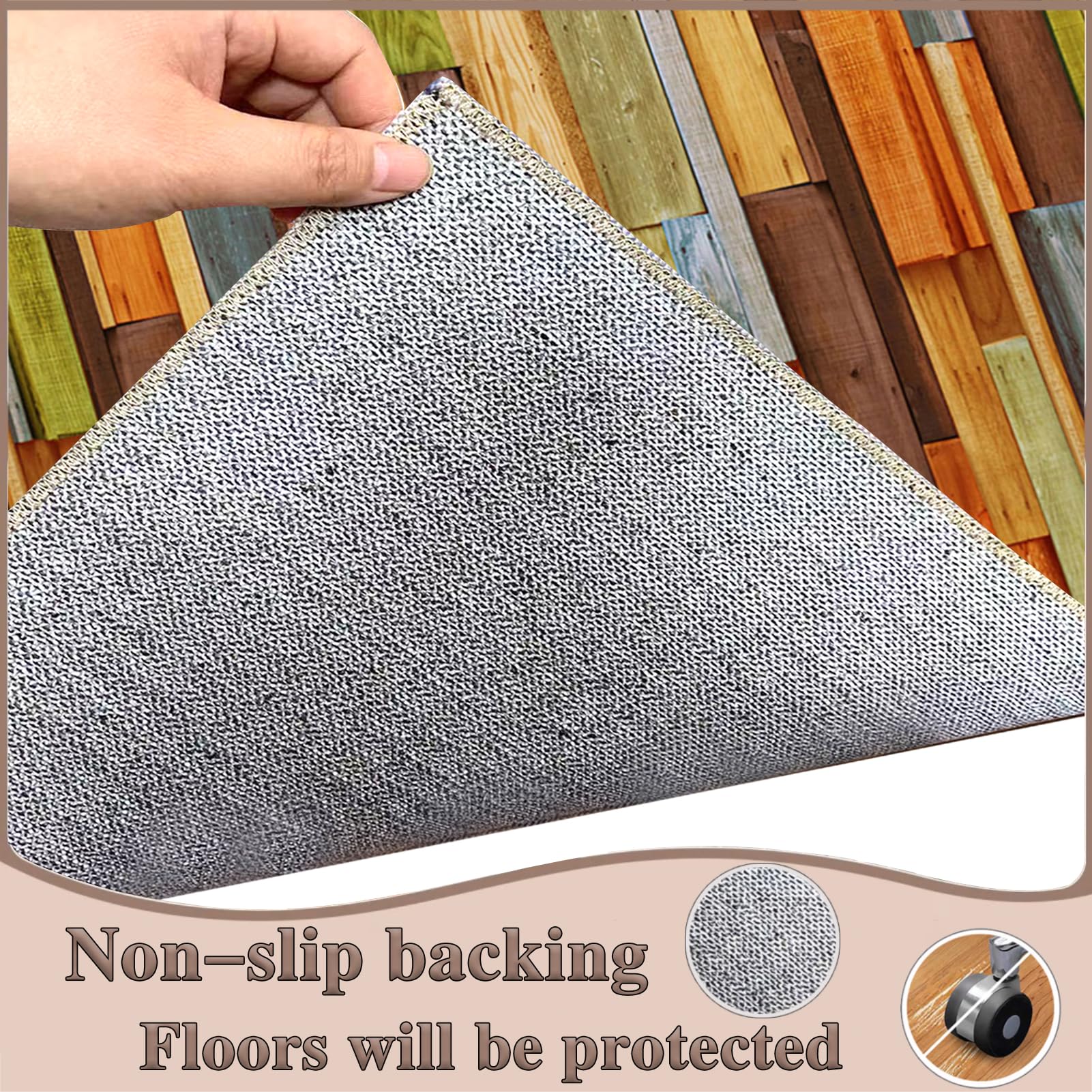 Alfombrilla para Silla de Oficina Gaming, Alfombra para protección de Suelos Duros, Protector Suelo Silla Ruedas, Tapete para Silla Rodante, Alfombrilla para Silla de Escritorio 140 x 160 cm