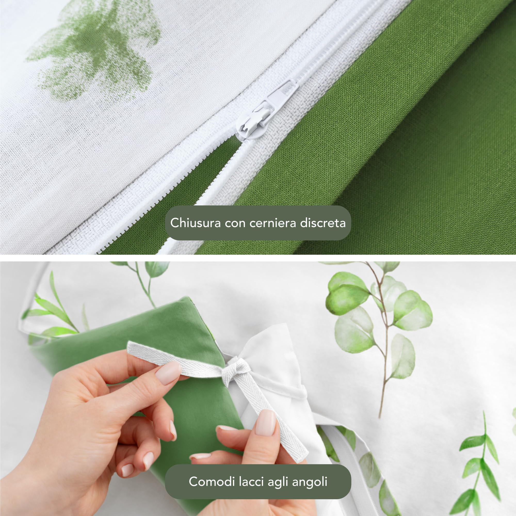 Copripiumino Matrimoniale Dreamzie 260x240 Cm – 100% Cotone, Reversibile, Chiusura Lampo E Oeko-Tex