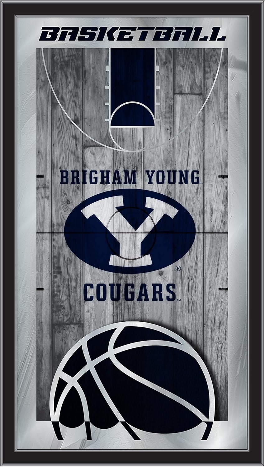 Brigham Young 15" x 26" Basketball Mirror by Holland Bar Stool Company