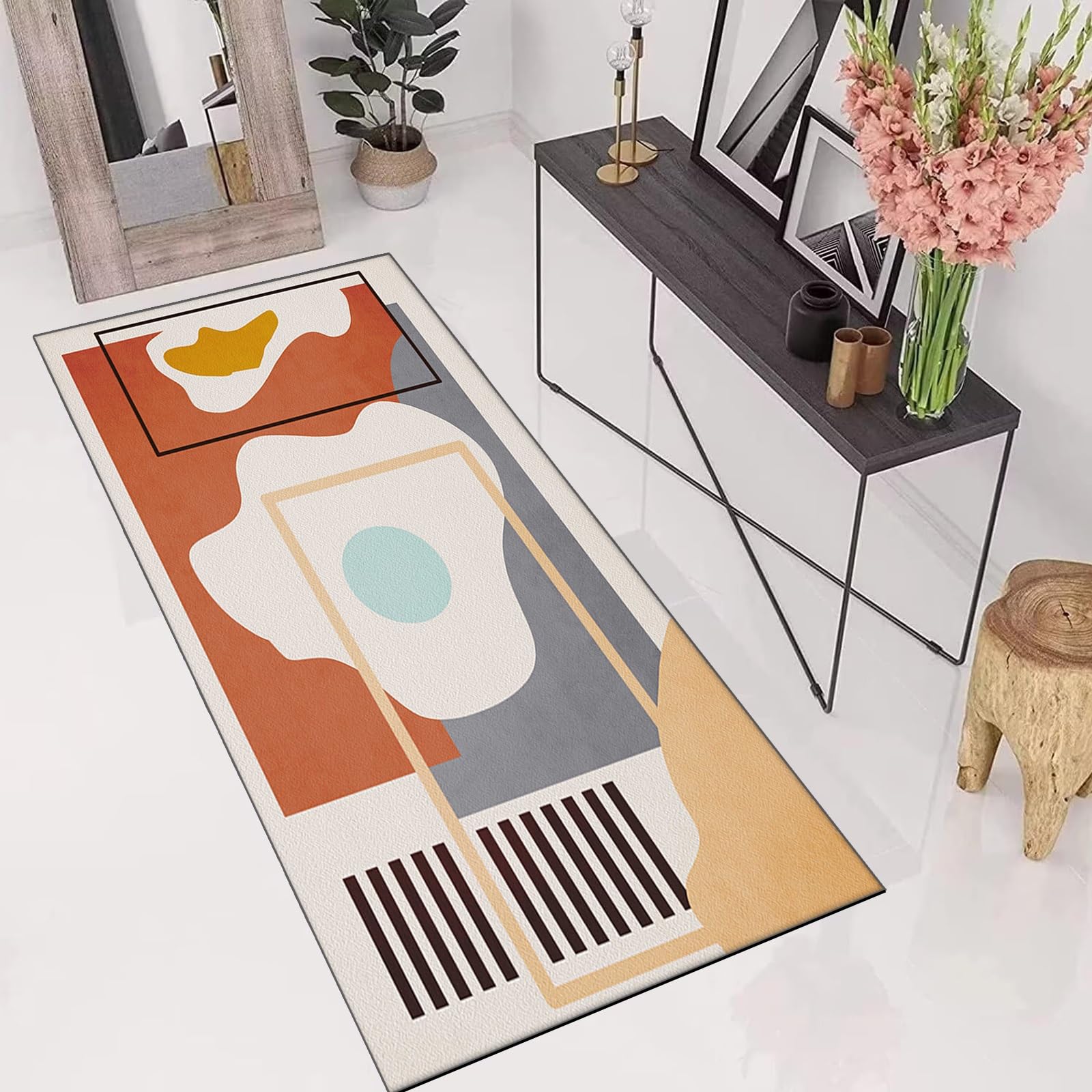 Tapis de couloir lavable 120x290 pour un salon et une salle à manger accueillants