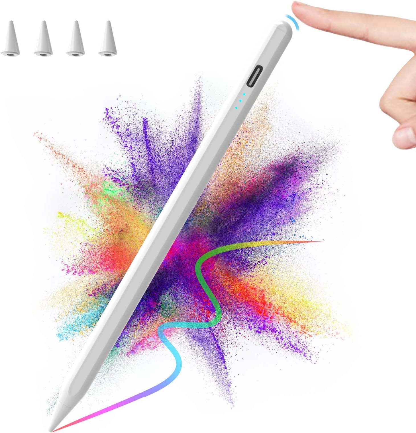 Ursico Stylus Pen Für Apple Ipad Stylet Pen pour Apple iPad(2018-2024),avec D'inclinaison&Rejet de Paume