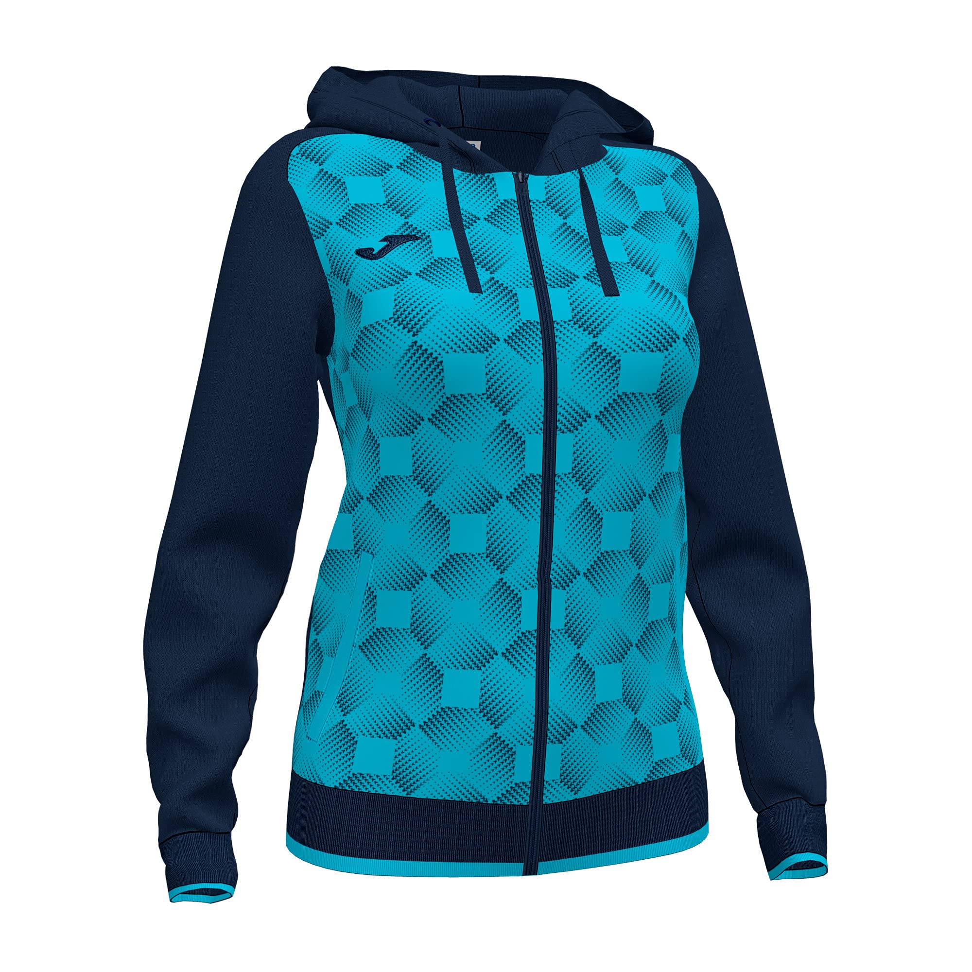Joma Supernova III 901430.342.2XS Hooded Jacket Turquoise Fluor