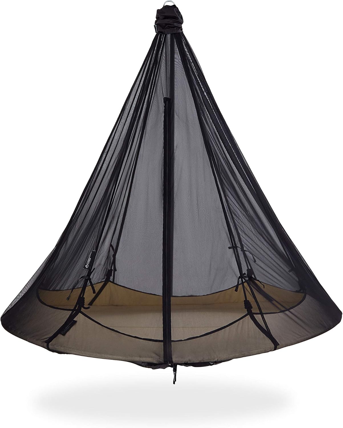 Hangout Pod Light-weight Moveable Sheer Mosquito Web, Bug Web – for Hangout Pod Hammock Mattress/Hanging Chair/Porch Swing. Black