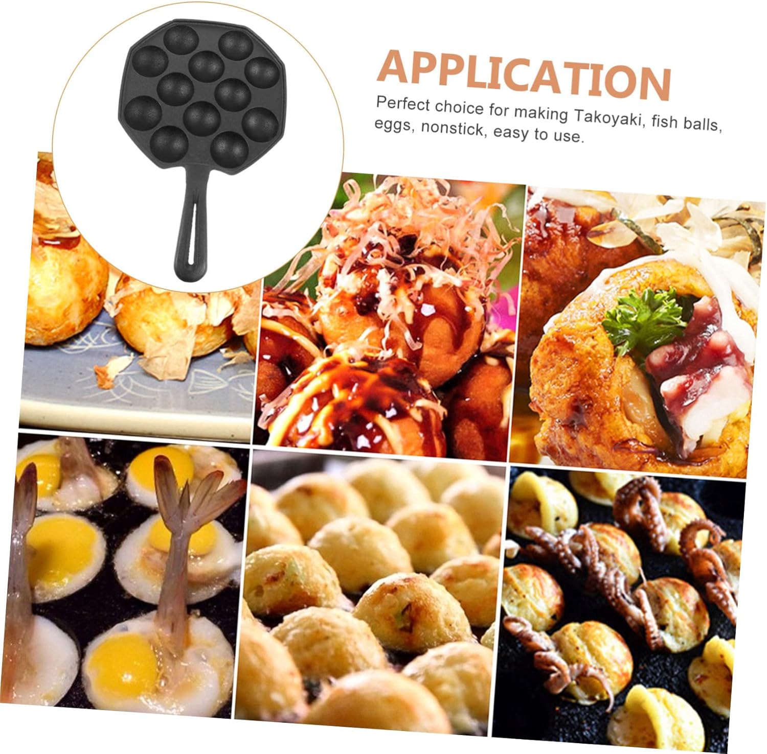 PRETYZOOM 1pc Octopus Croquettes Baking Dish Nonstick Egg Pan for Black Utensils Tray Egg Pan Baking Tray