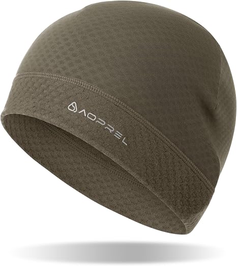 AOPREL Reflective Running Hat,Moisture-Wicking Skull Cap,UV-Protect Beanie