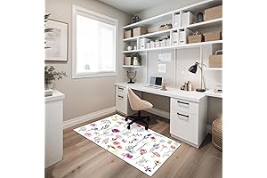 Cute Chair Mat - Enhance Your Workspace with Floral Charm