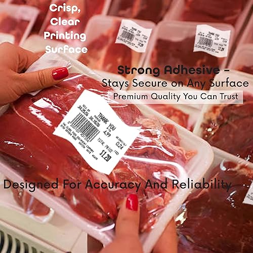 Miniatura 6 de Etiqueta de escala CAS 8020, etiqueta de escala de impresión 12 rollosfabricada en EE. UU. (8020)