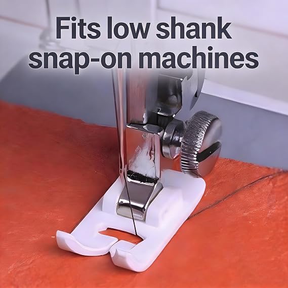 Non-Stick Sewing Machine Presser Foot - Fits All Low Shank Snap-On Singer, Brother, Babylock, Euro-Pro, Janome, Kenmore, White, Juki, New Home, Simplicity, Elna and More!