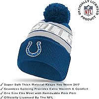 Vista 82 de Ultra Game Gorro de invierno de punto súper suave oficial de la NFL con guantes extra cálidos para pantalla táctil