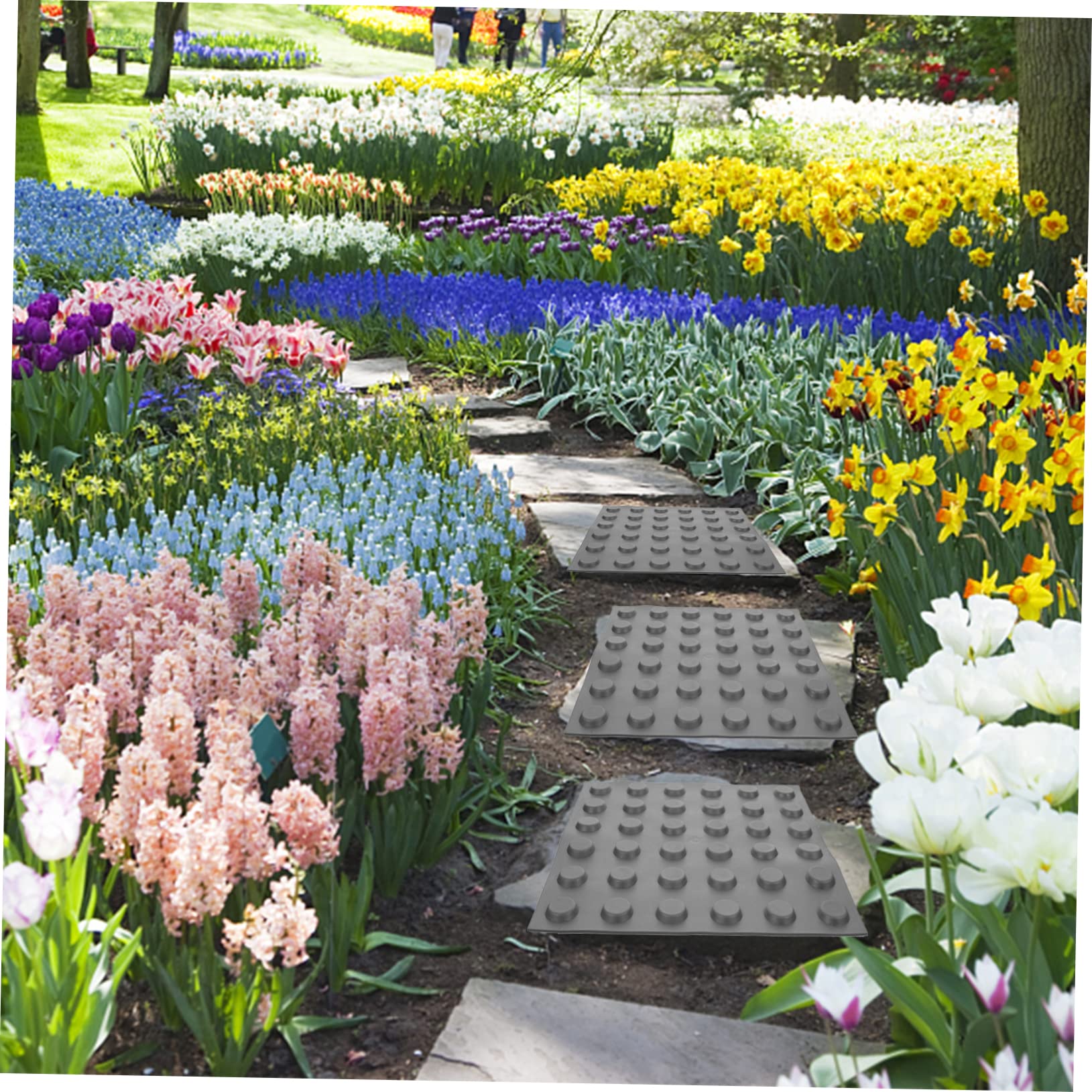 Pvc Gehwegplatten Aufkleber 4 Bögen für Weg und Glatte Flächen