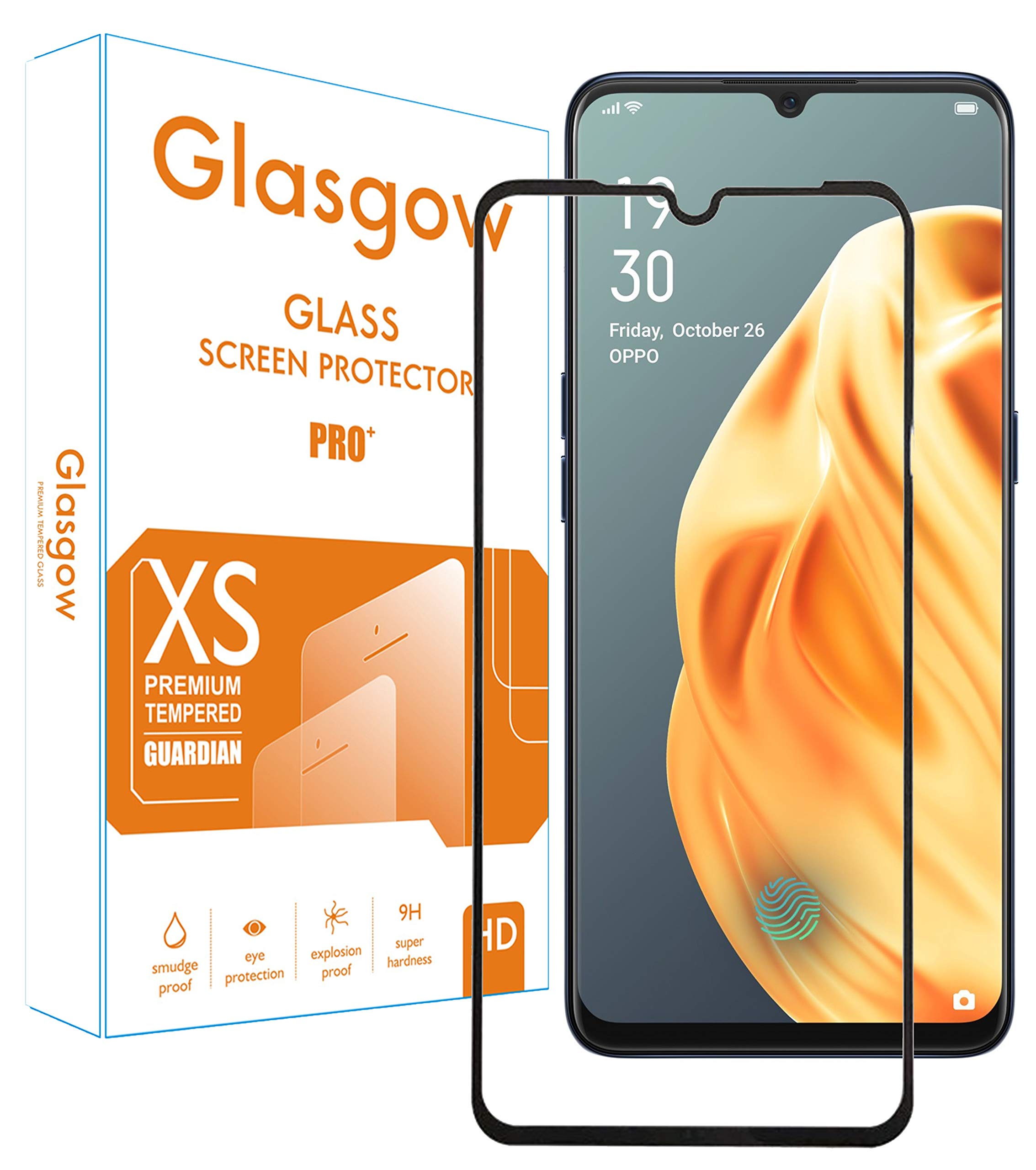 Glasgow Screen Protector for Vivo V25 5G [Tempered Glass Guard with Edge to Edge Protection] [Gorilla] [Full Coverage] Easy Installation [Anti FingerPrint] - Black (B0BGBDYG62) Amazon Price History, Amazon Price Tracker