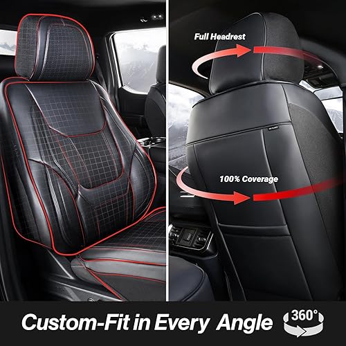 Miniatura 4 de Coverland Custom Car Seat Covers Compatible with 2015-2022 BMW 2-Series Convertible - Premium Leather Non-Slip Memory Foam Waterproof Seat Cover