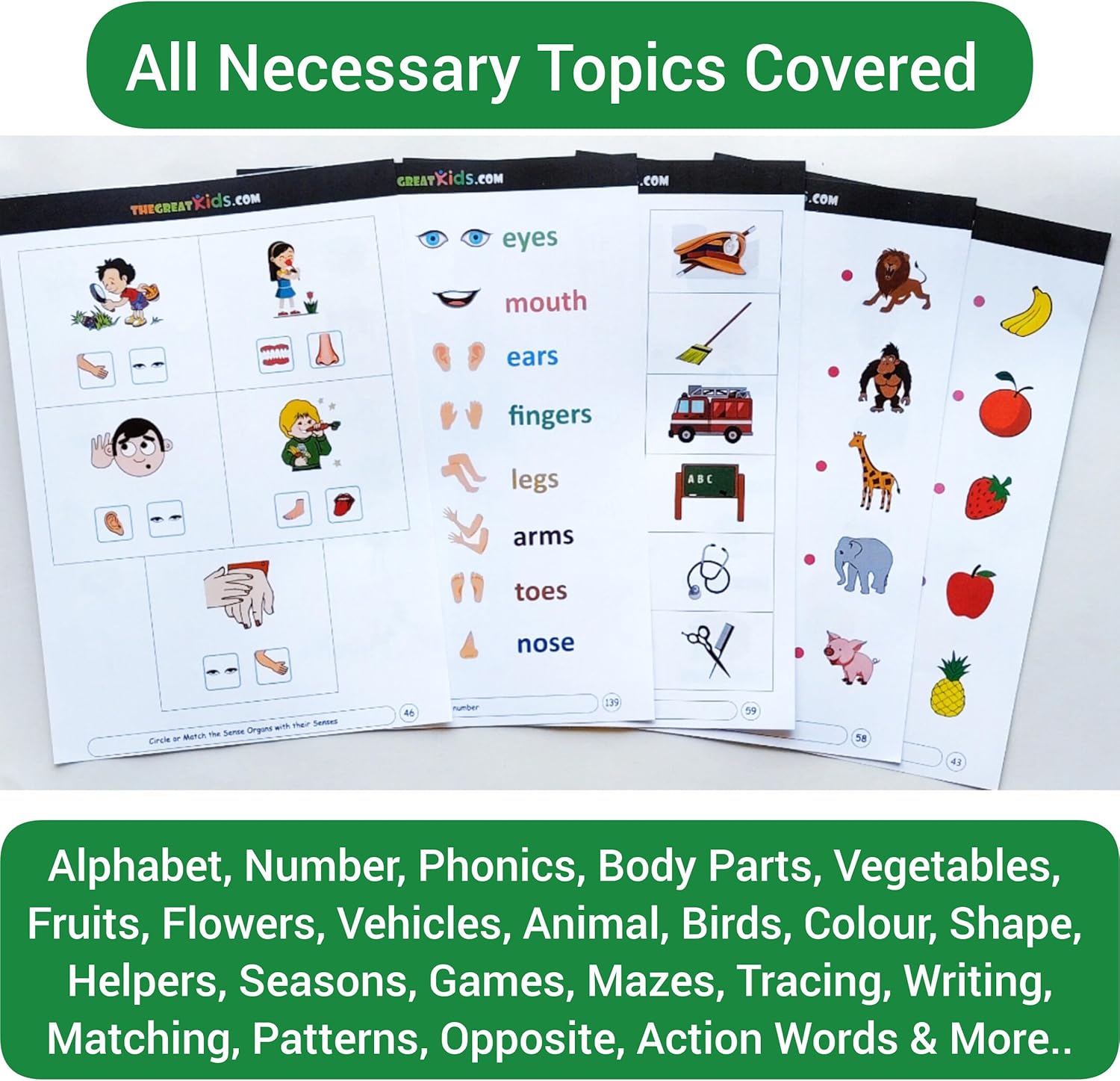 220 Homeschooling Activity Workbook for 4, 5, 6 Year Kid, English, Maths, Science, Handwriting Practice, Pencil Control, Early Learning, Toddler, Pre K, Kindergarten, Montessori Curriculum